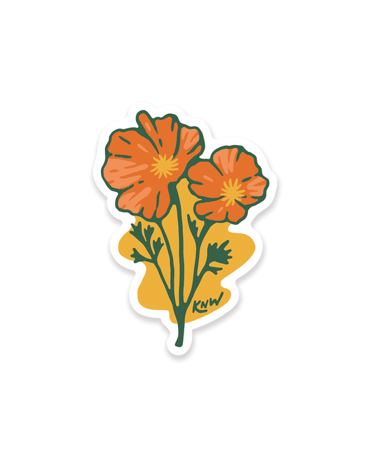 Poppy sticker by Keep Nature Wild