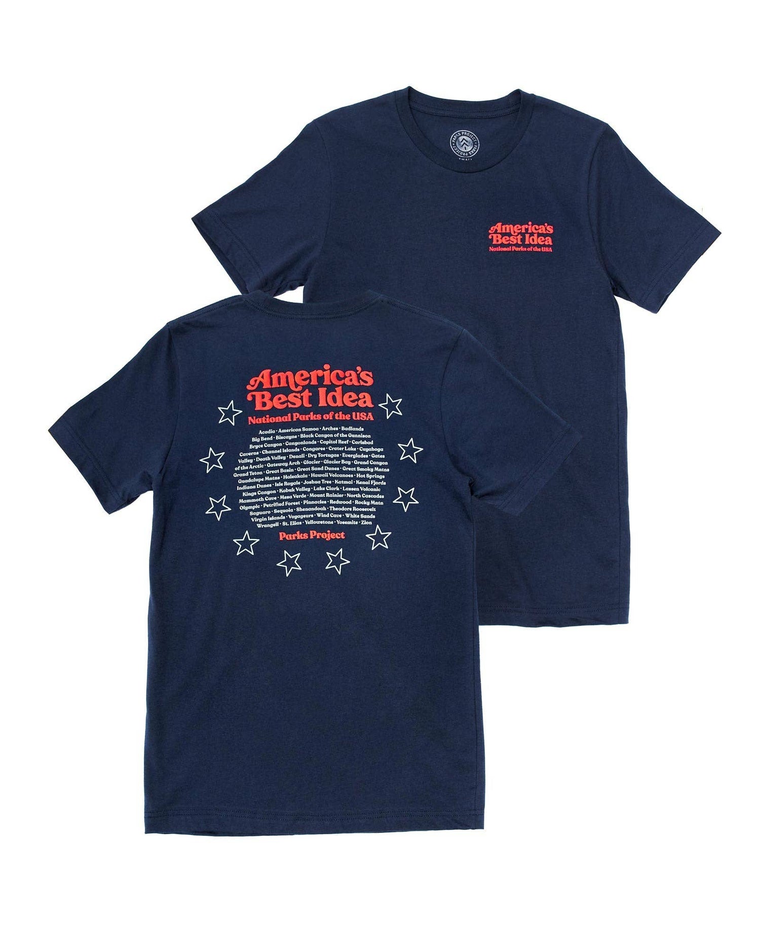 America's Best Idea puffy navy blue shirt