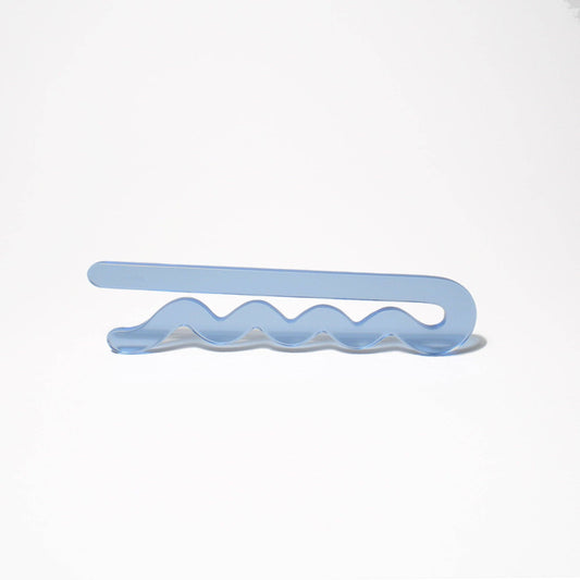 Giant Bobby Pin in sky blue by Woll Jewelry