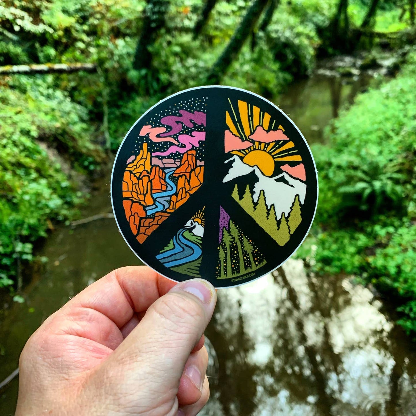 Peace Nature sticker by Atomic Child