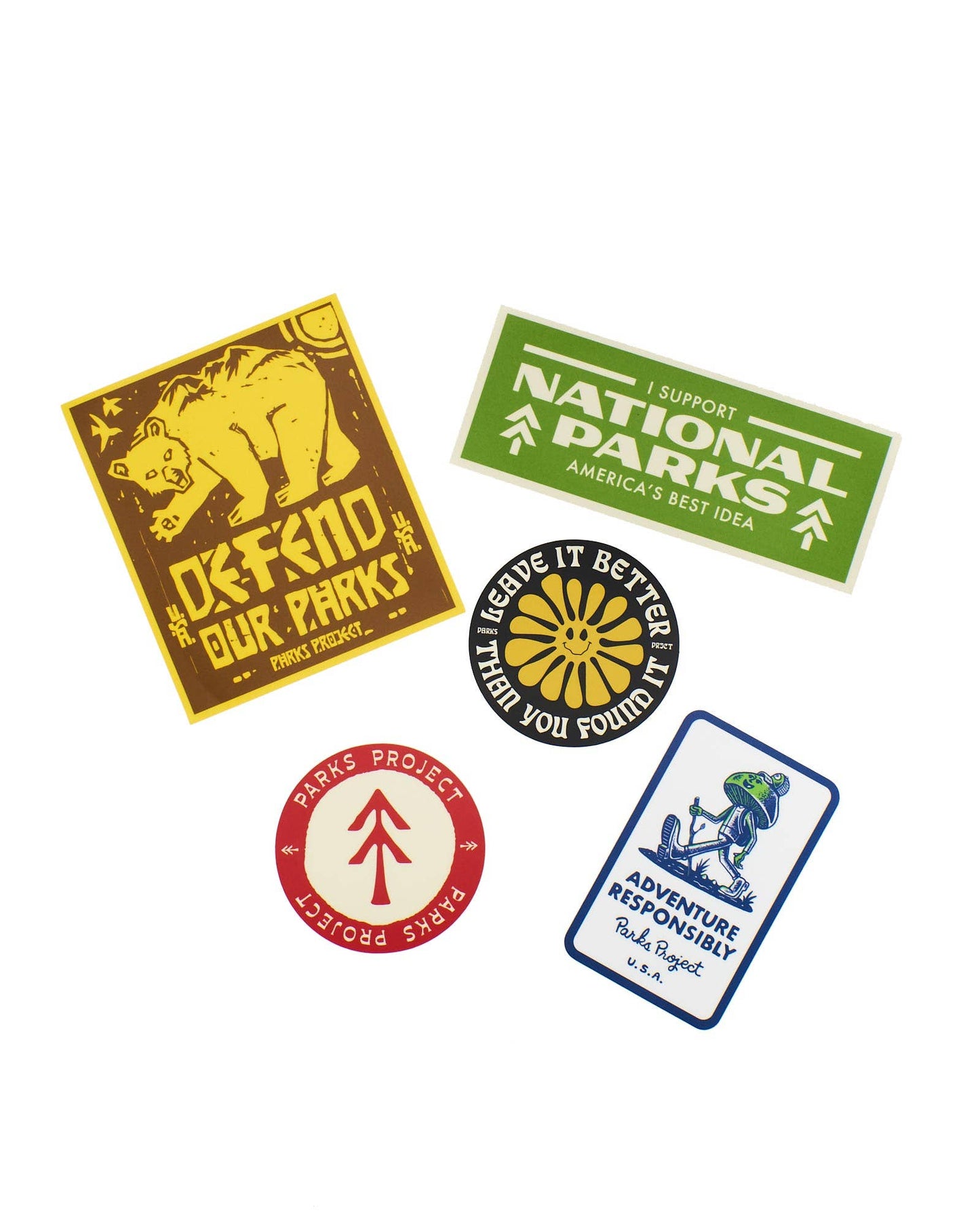 Parks Adventurer Sticker Pack by Parks Project with a variety of five stickers