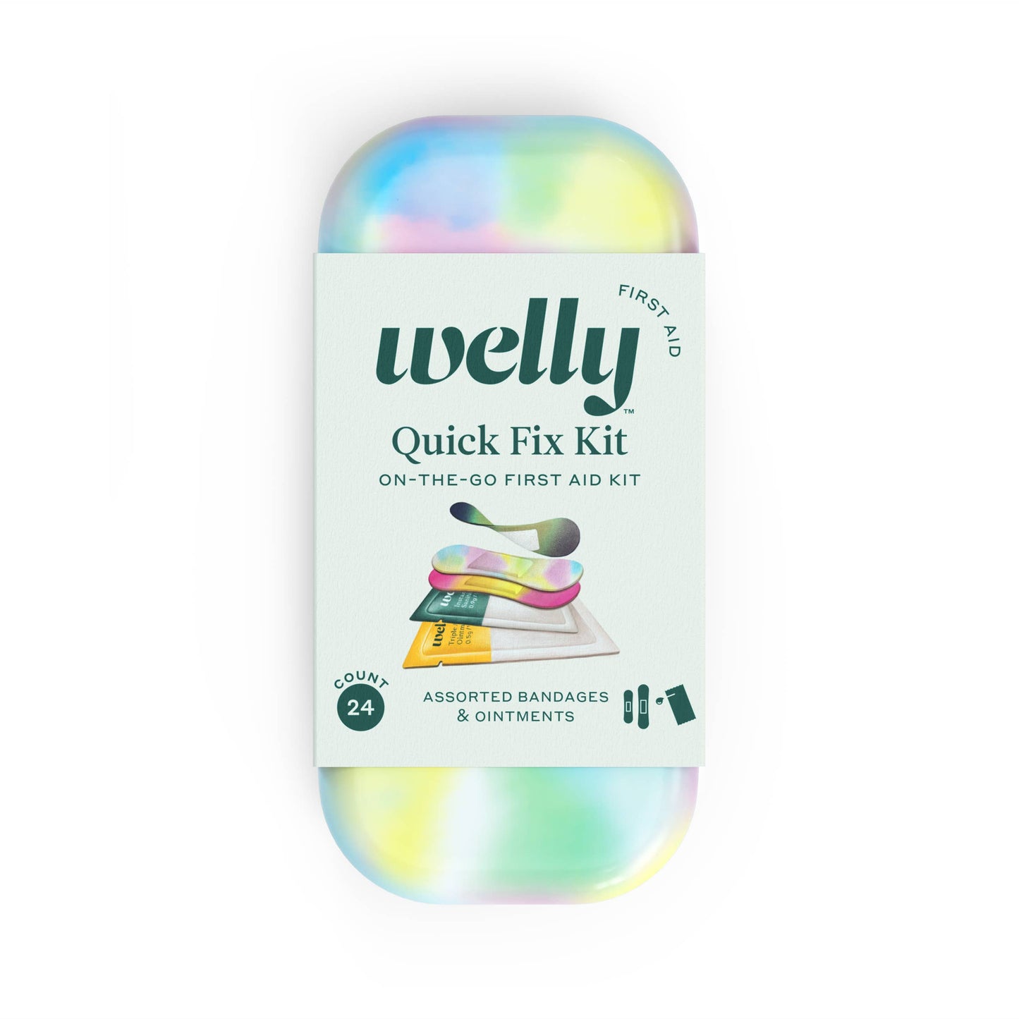 Quick Fix Kit First Aid in tie dye by Welly