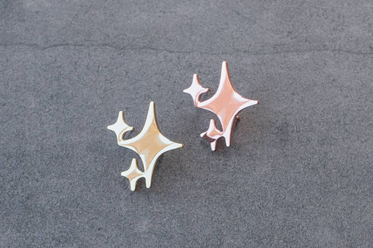 Gold or Rose Gold Sparkle pin