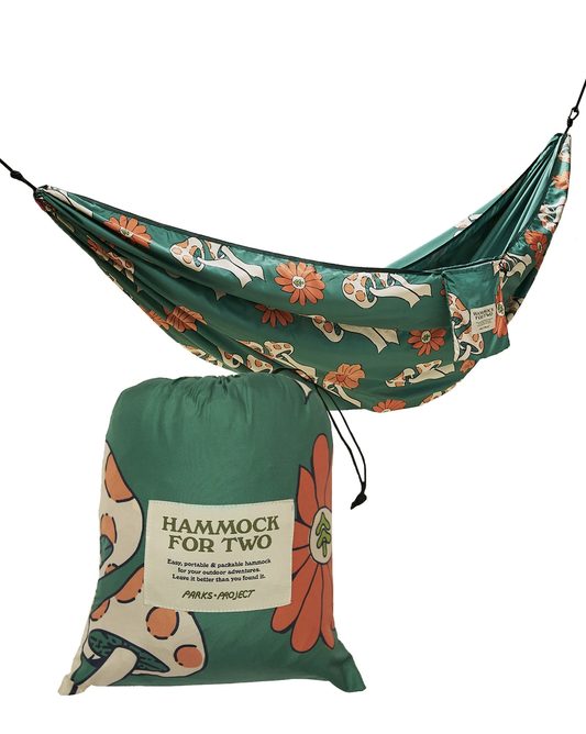 Power to the parks green and pink mushroom double hammock by Parks Project