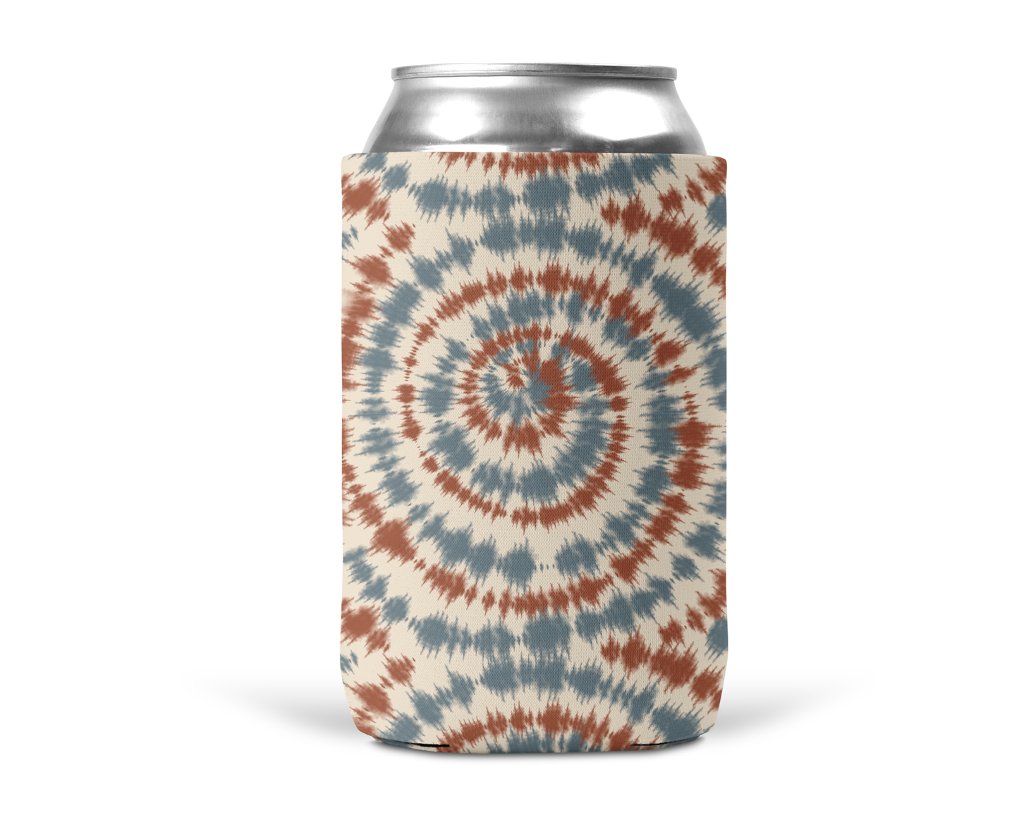 Can Cooler by Skumps with red, white and blue tie dye