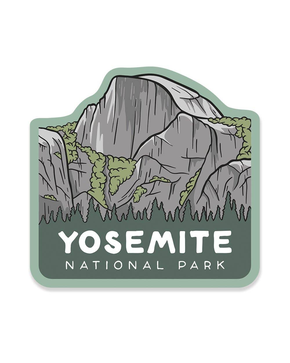 Yosemite National Park Half dome sticker by Keep Nature Wild