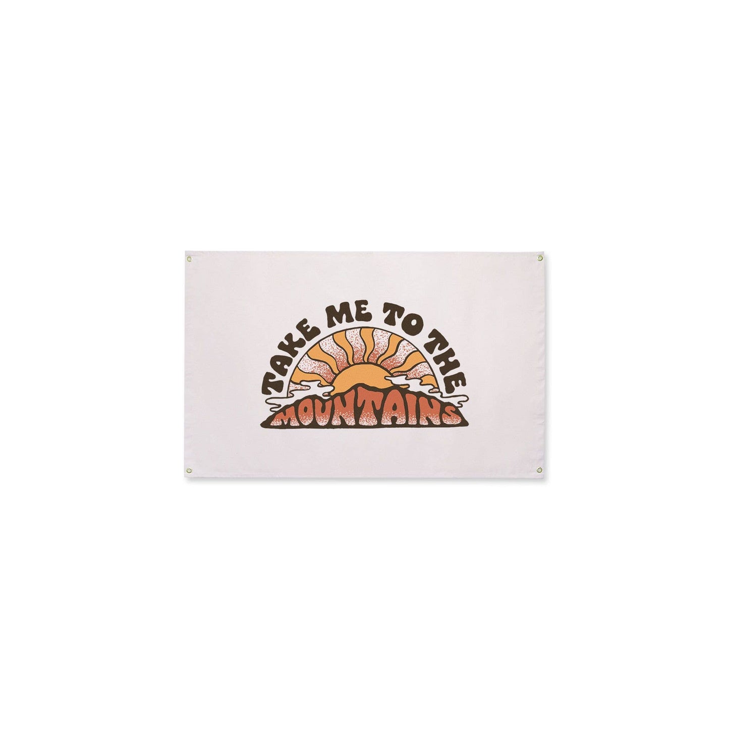 Take me to the Mountains canvas flag by Trek Light Gear