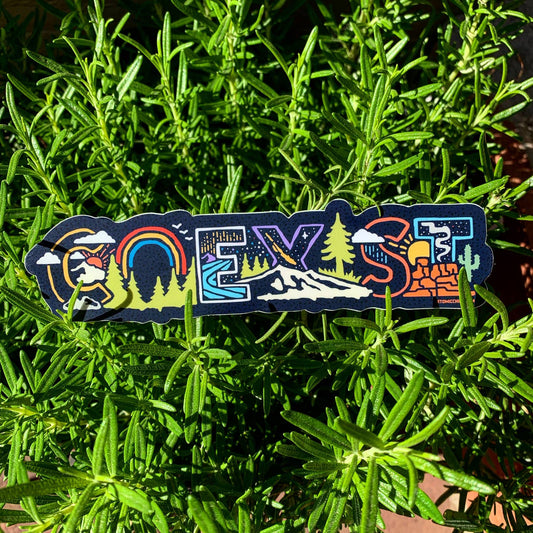 Coexist with Nature sticker by Atomic Child