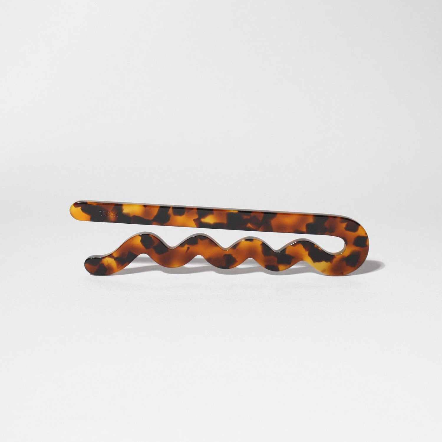 Giant Bobby Pin in tortoiseshell by Woll Jewelry