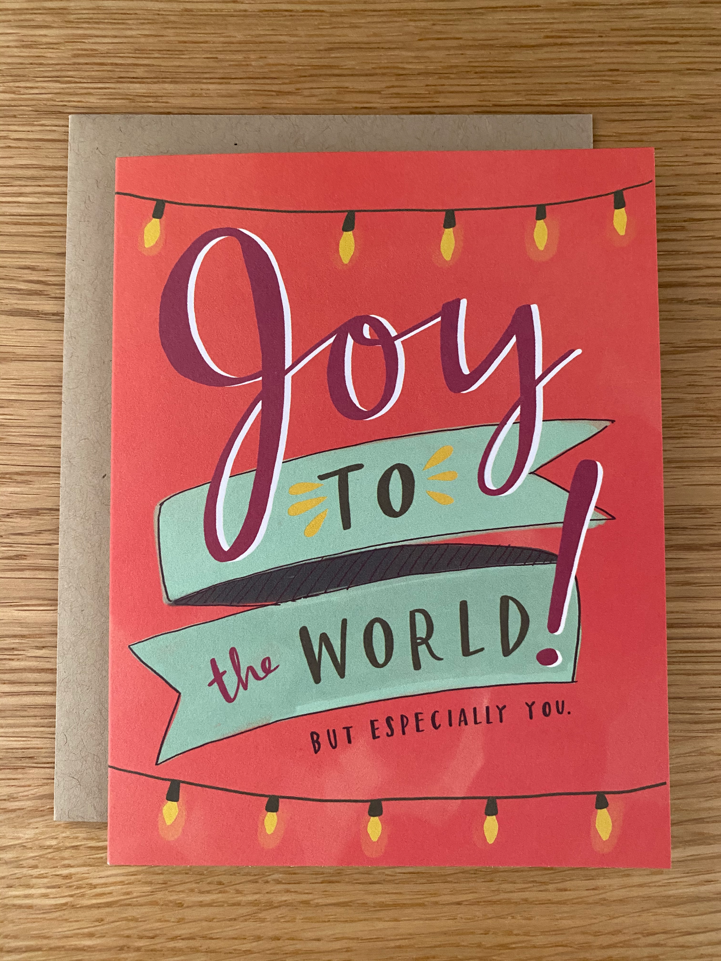 Joy to the World, especially You holiday card by Emily McDowell