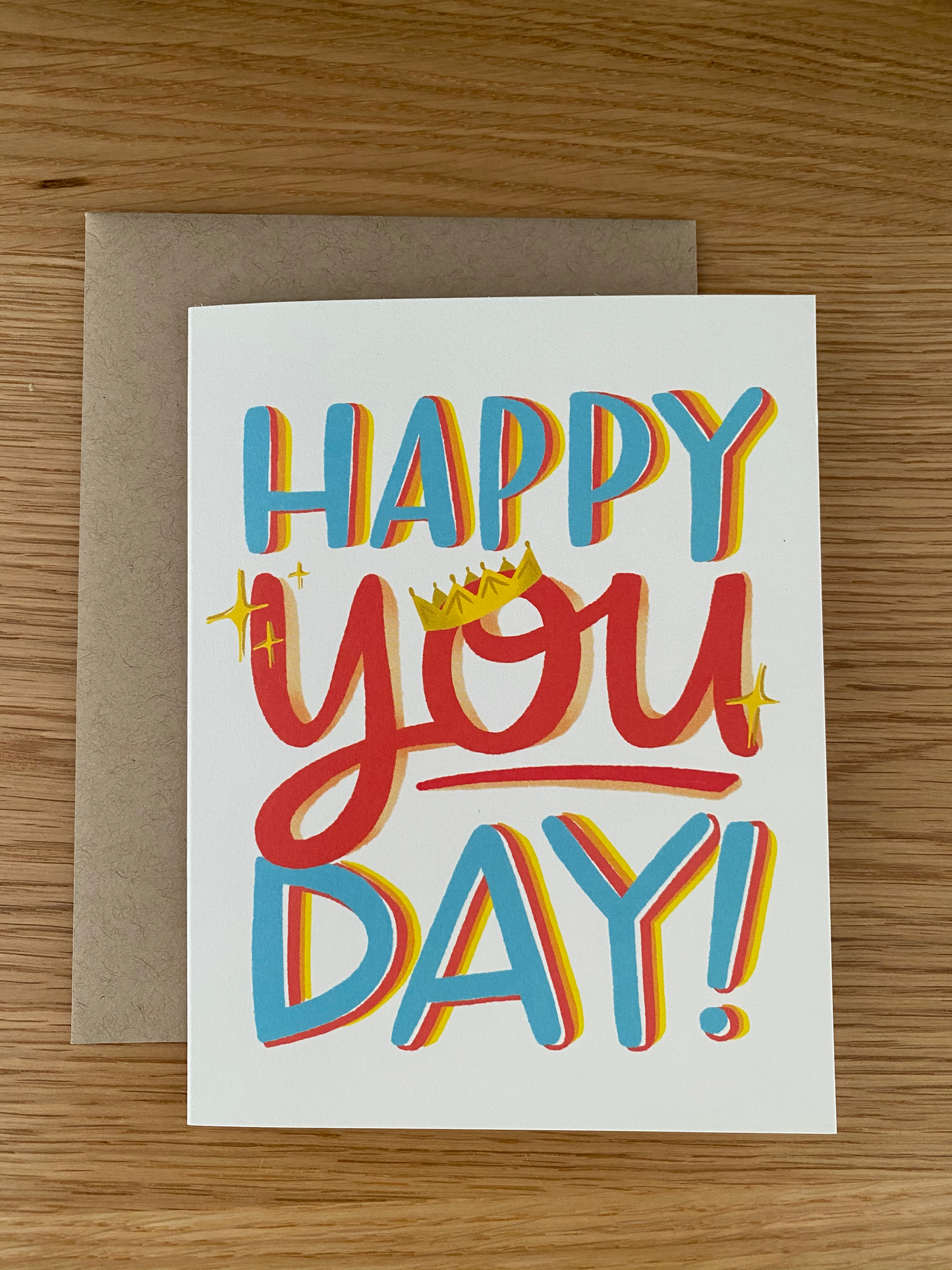Happy You Day white birthday card by Emily McDowell