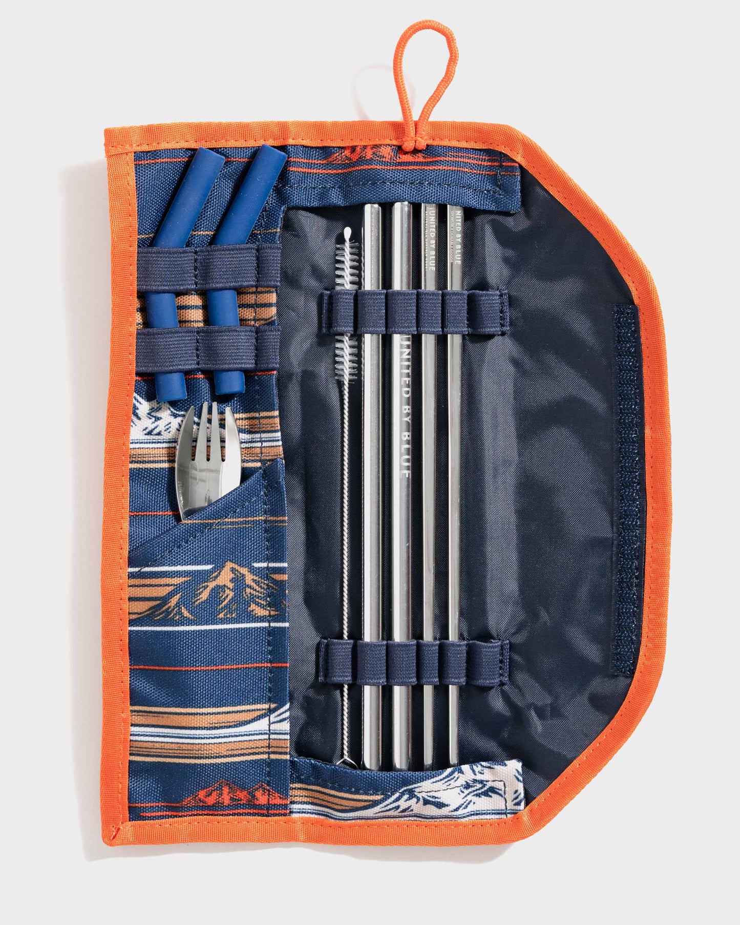 Mountains travel kit showing all utensils by United by Blue