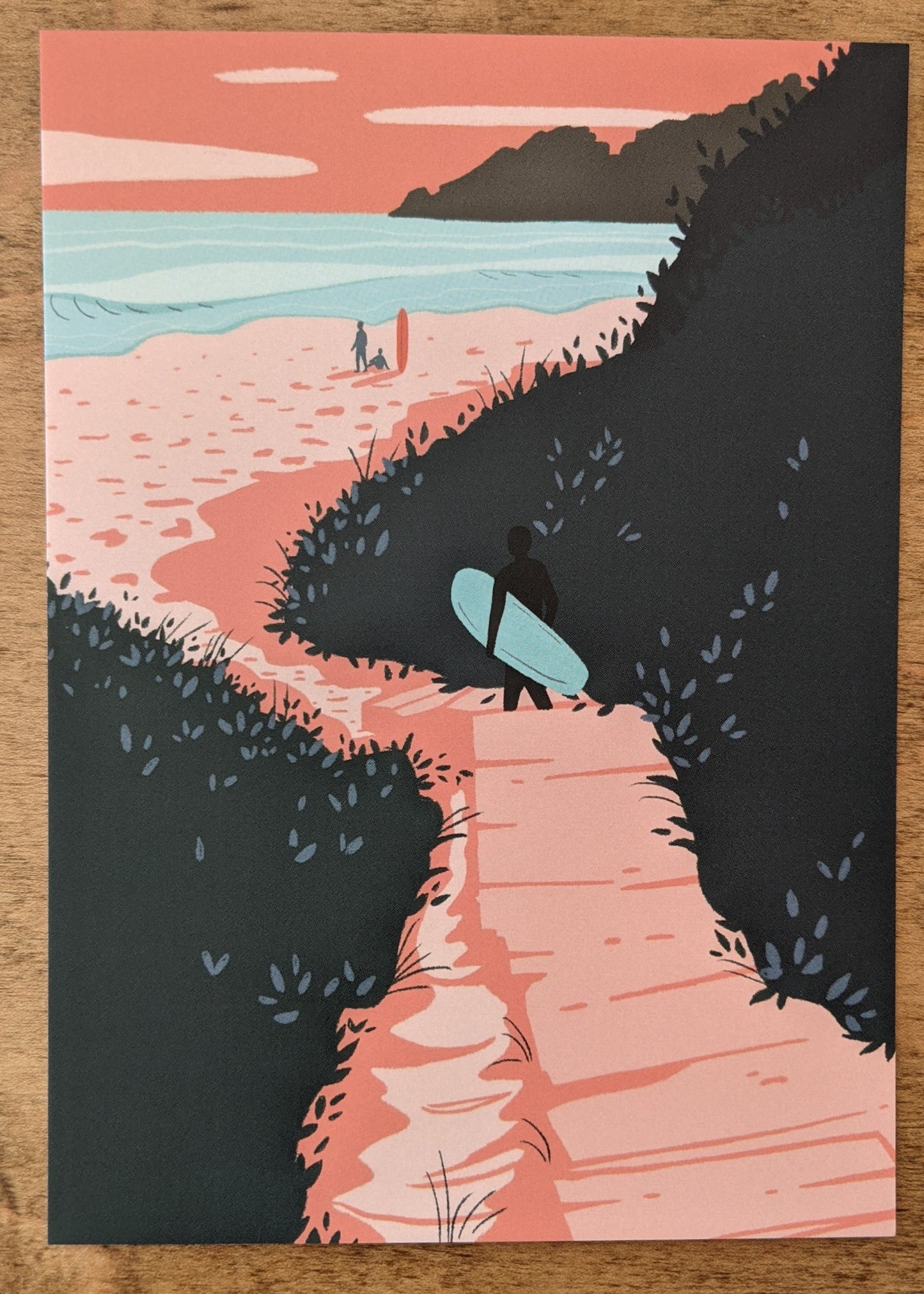 Santa Cruz postcard set by Annika Layne - Surf Path