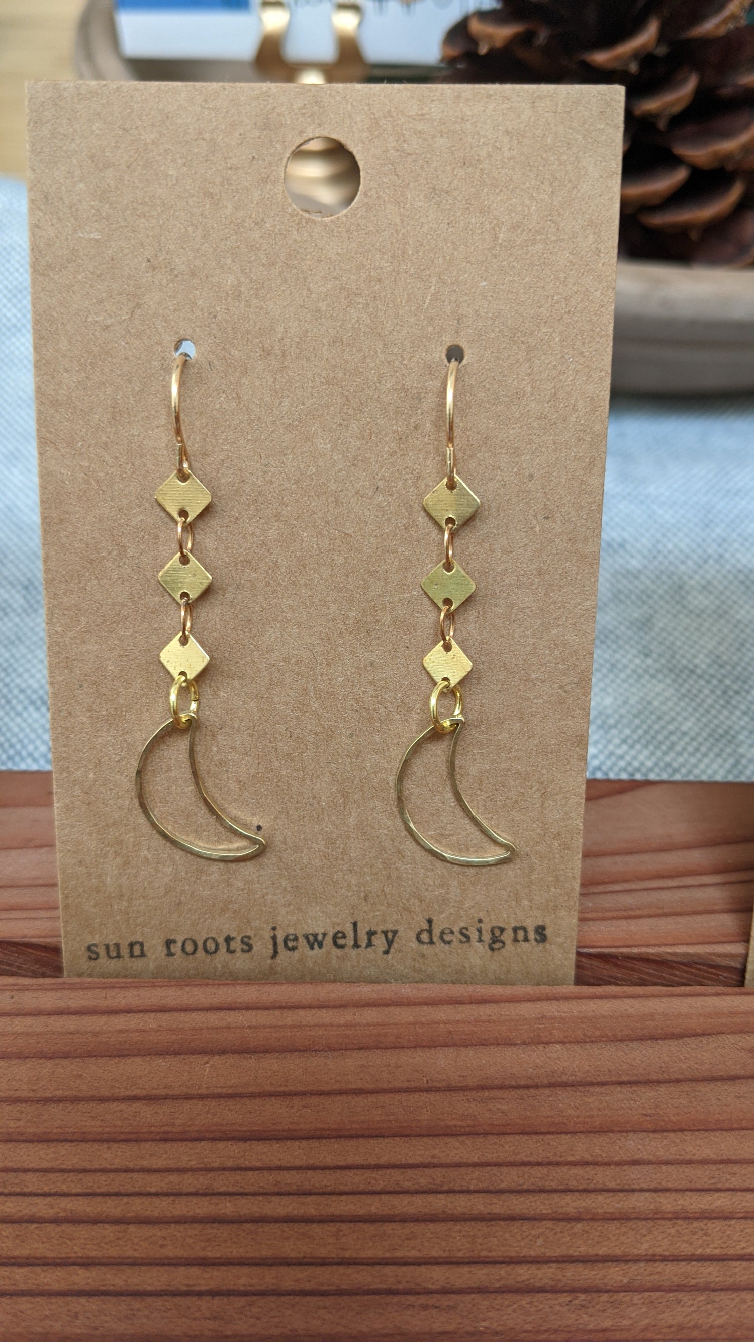 Lucia earrings by Sun roots jewlery