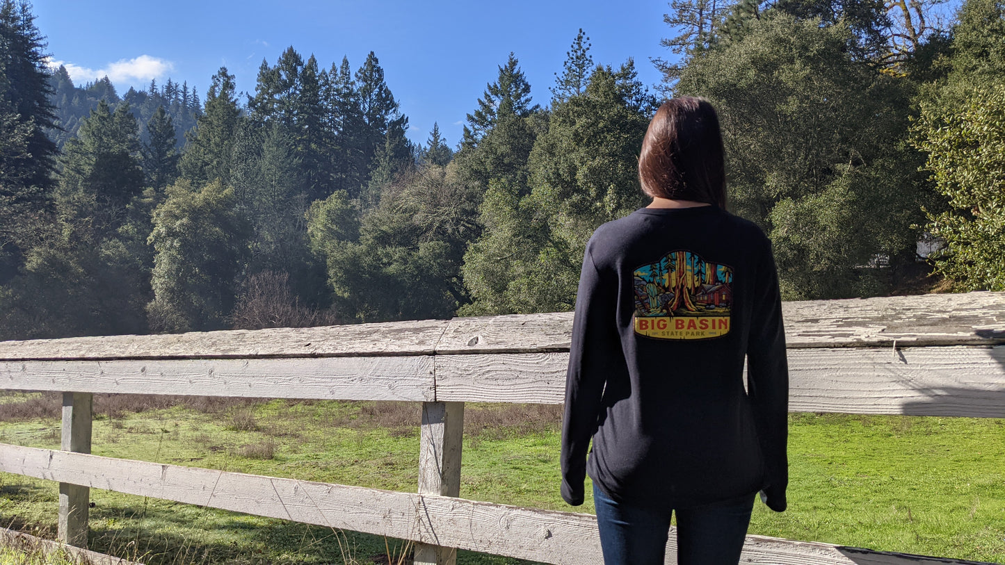 Big Basin long sleeve shirt back out in nature