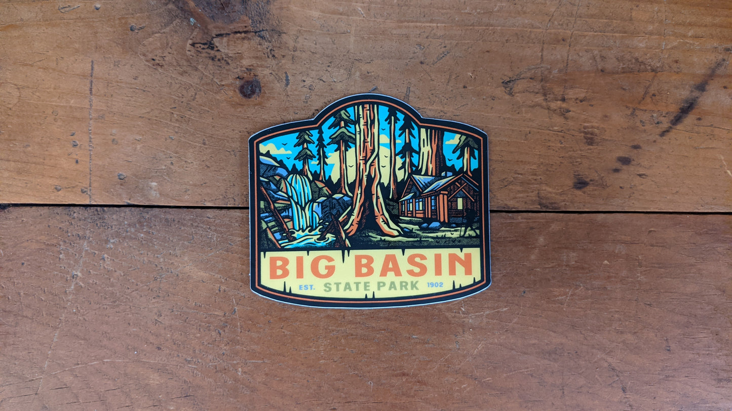 Big Basin State Park sticker design