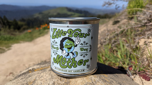 Love Your Mother Earth Day candle by Good + Well Supply Co
