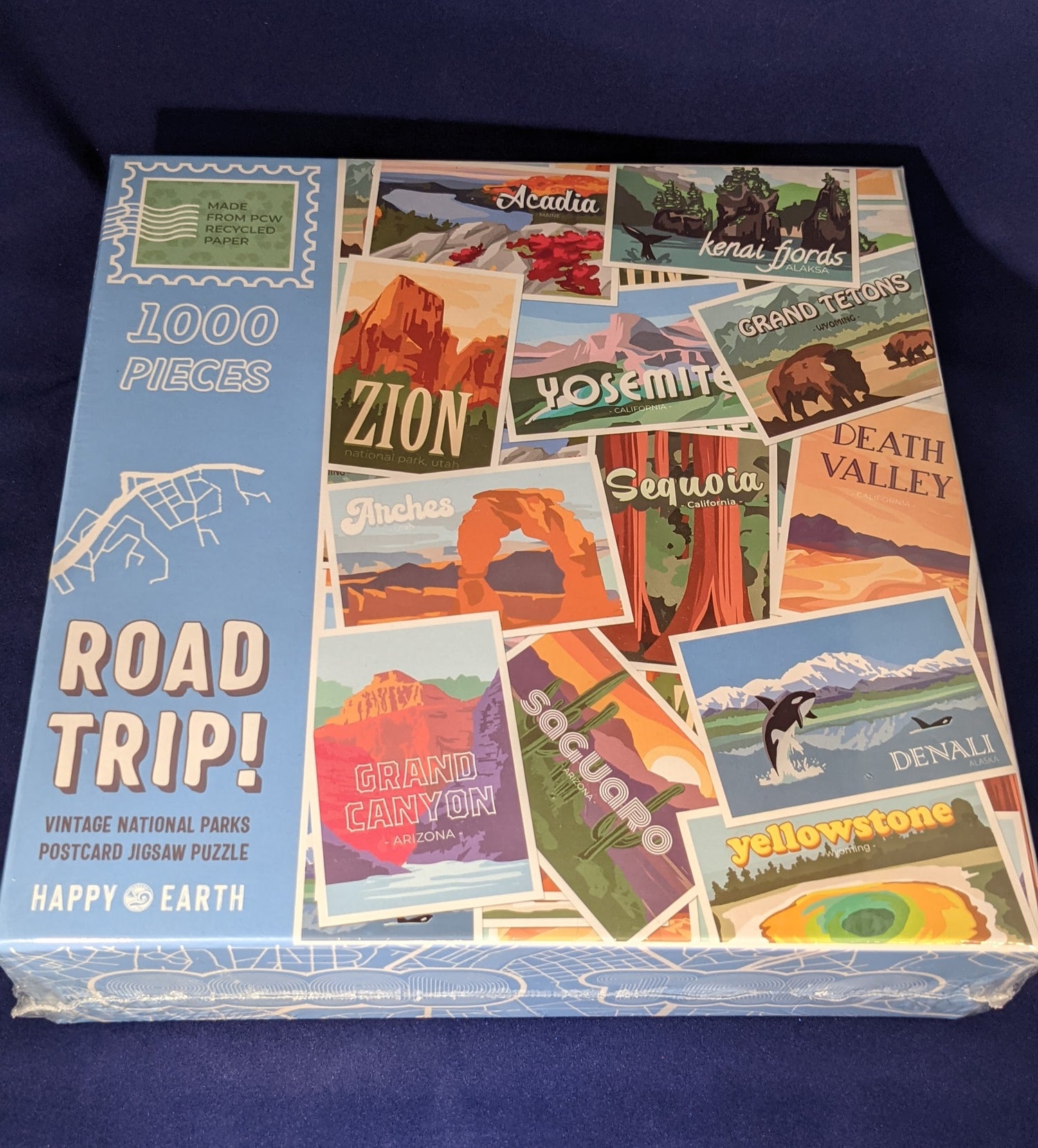 Roadtrip puzzle 1000 pieces by Happy Earth