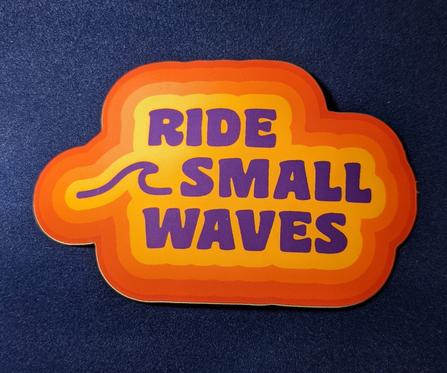 Ride Small Waves retro sticker by Annika Layne