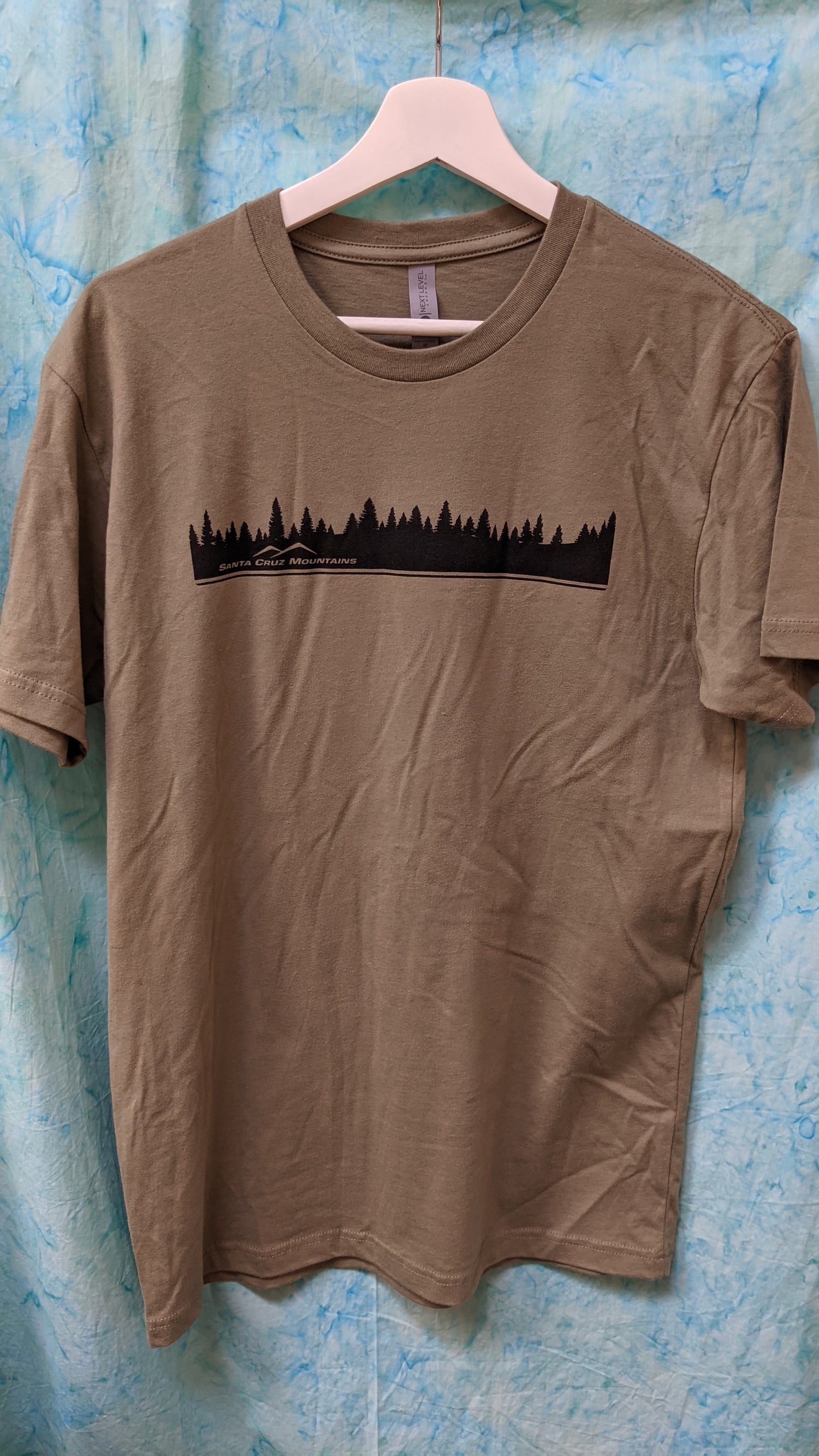 Front of olive shirt, by SCM Clothing
