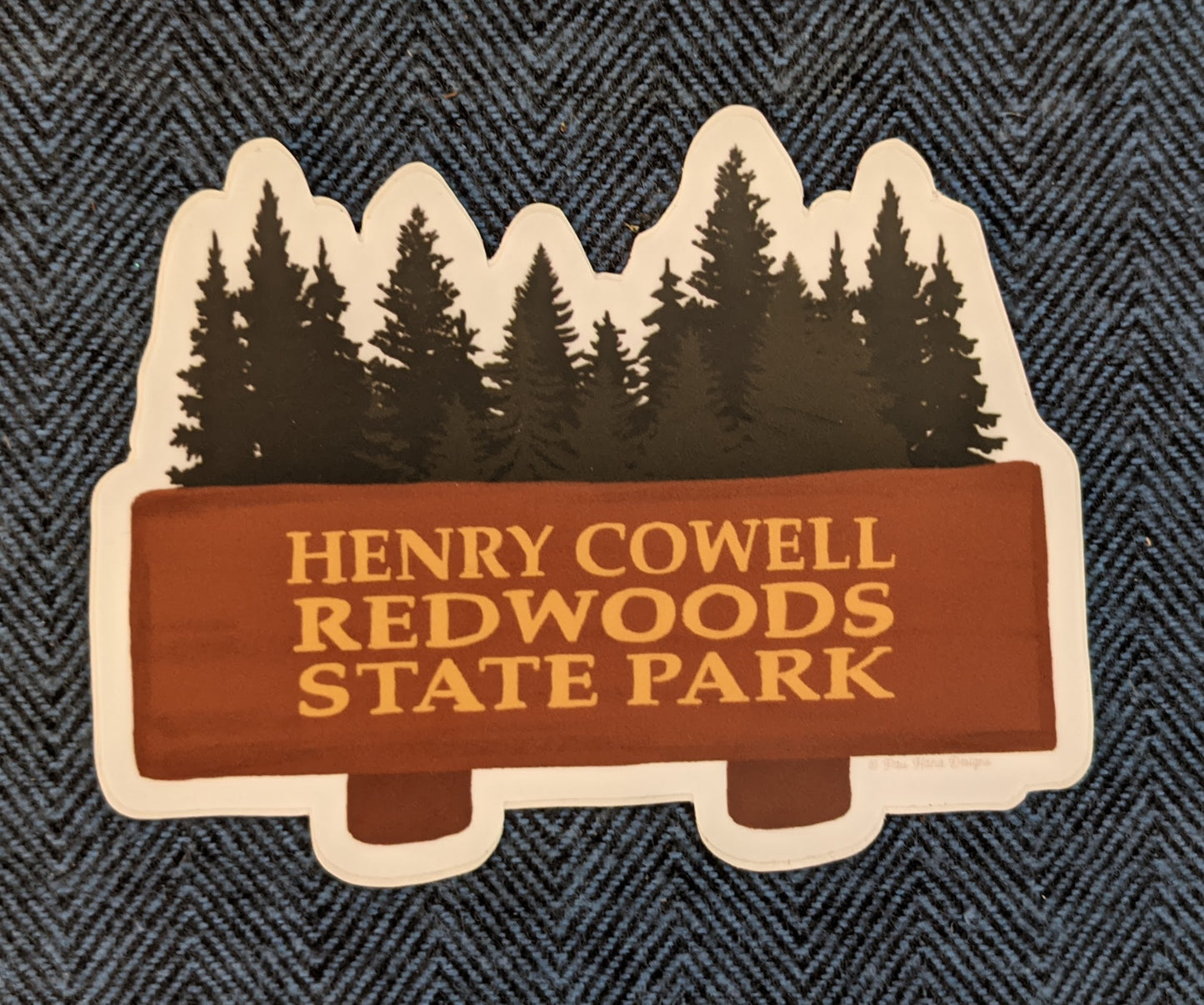 Henry Cowell Redwoods State Park sticker by Pau Hana Designs