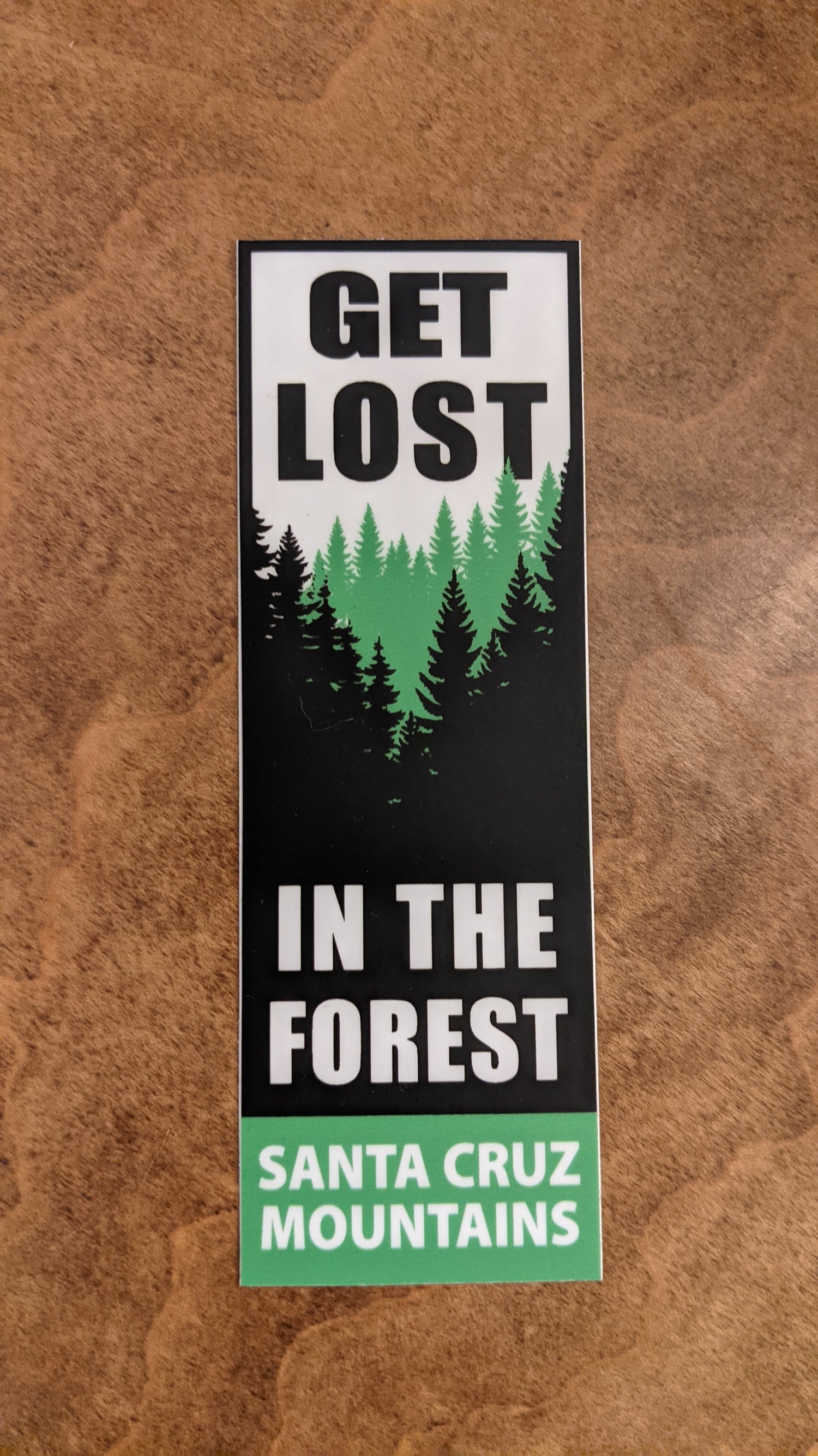 Get Lost in the Forest, Santa Cruz Mountains sticker by SCM Clothing