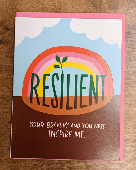 Resilient Rainbow Sticker Card by Emily McDowell