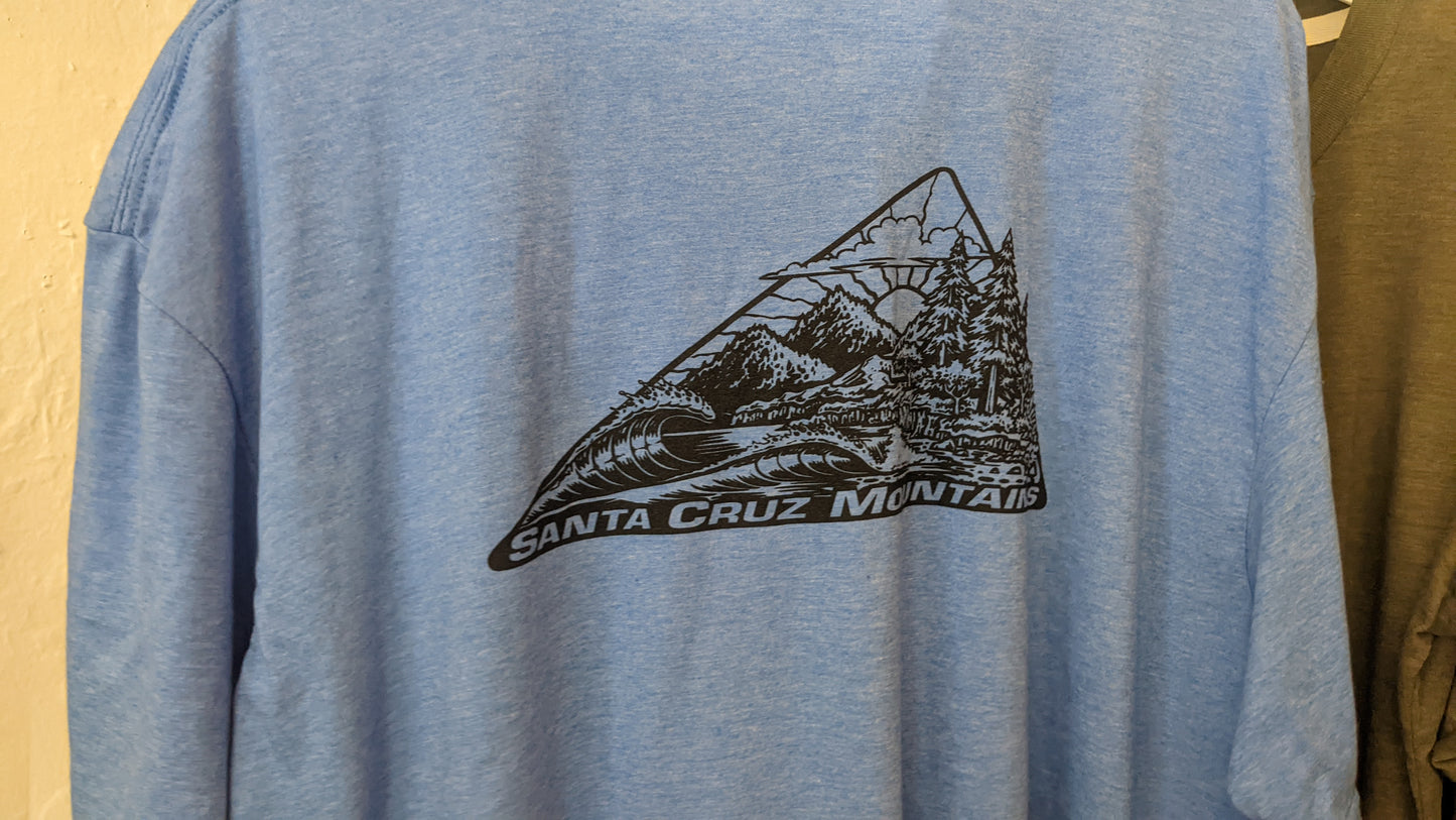 Close up of back shirt design, by SCM Clothing