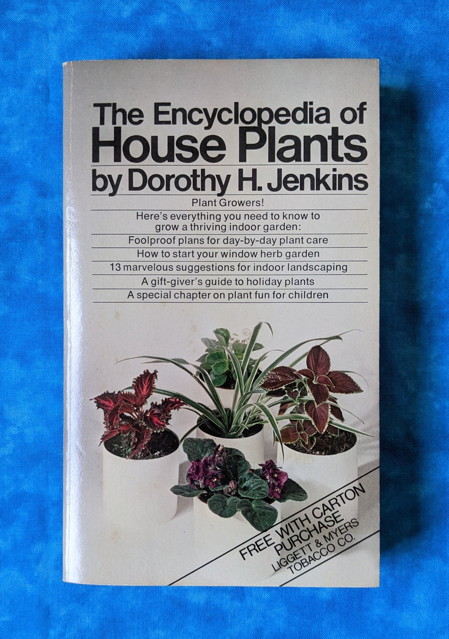 The Encyclopedia of House Plants vintage book front cover