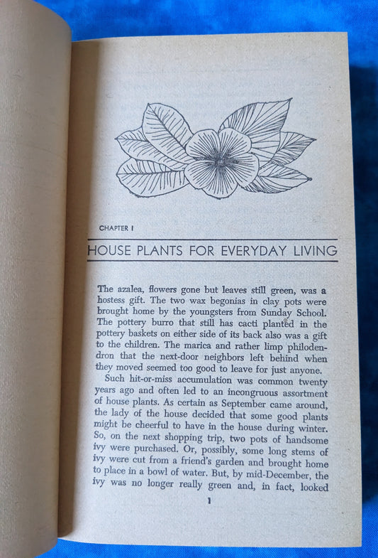 The Encyclopedia of House Plants vintage book chapter 1