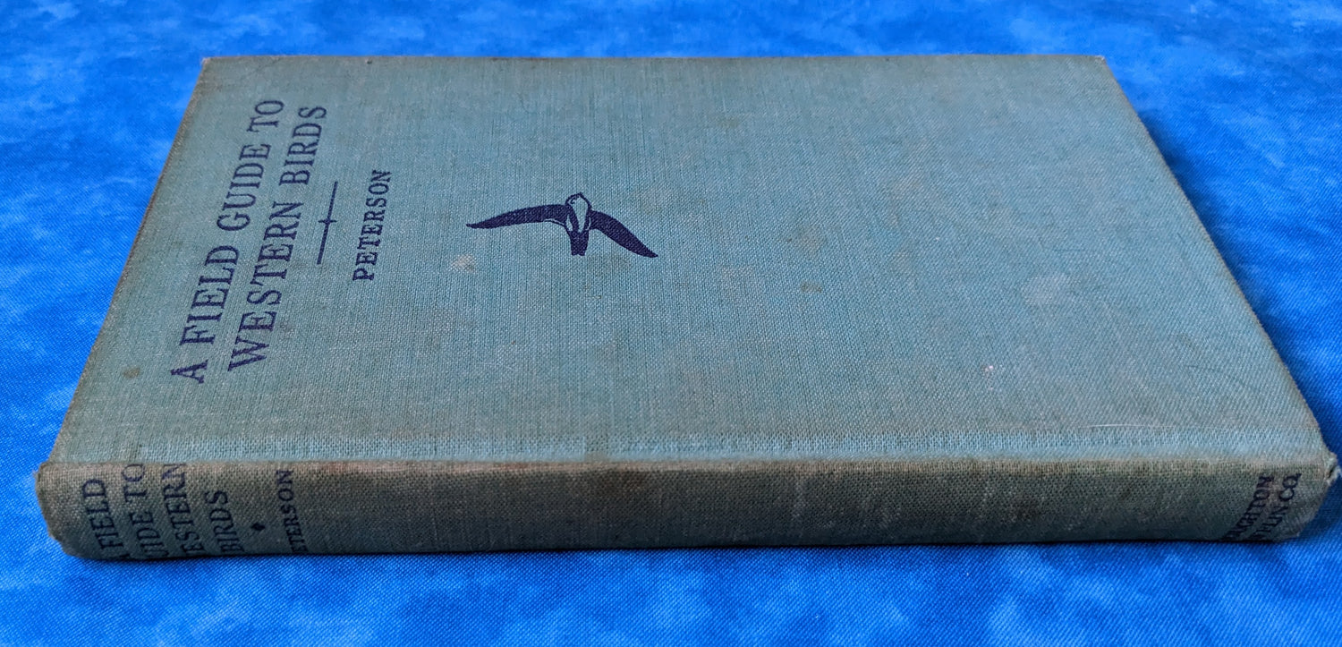 A Field Guide to Western Birds vintage book spine