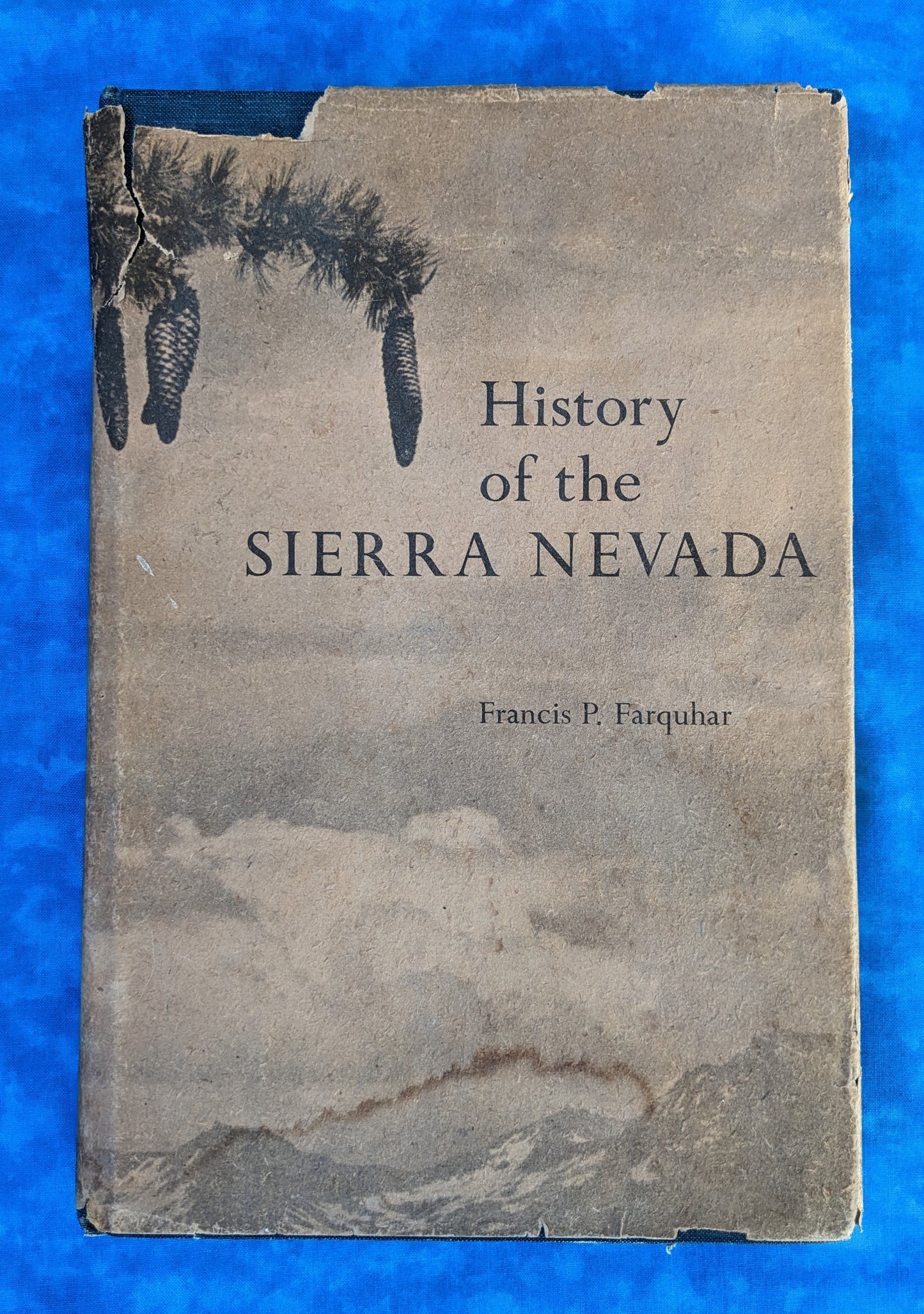 History of the Sierra Nevada vintage book front cover
