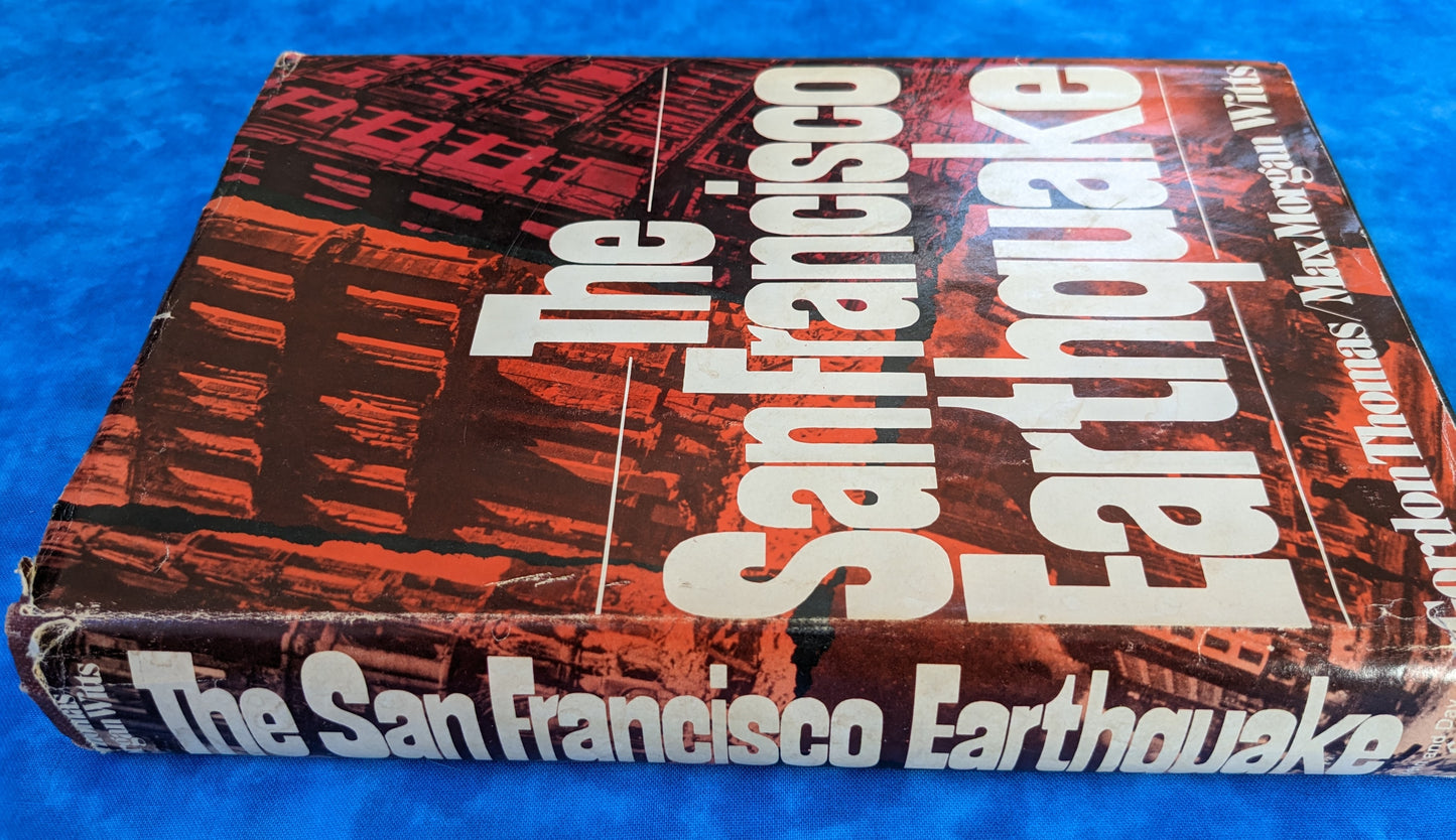 The San Francisco Earthquake vintage book spine
