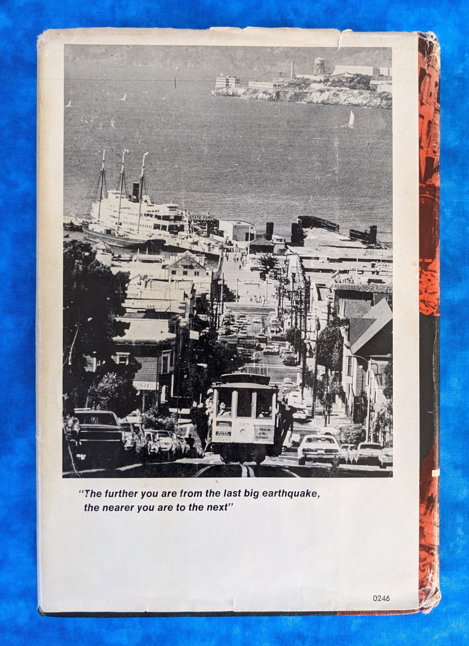 The San Francisco Earthquake vintage book back cover