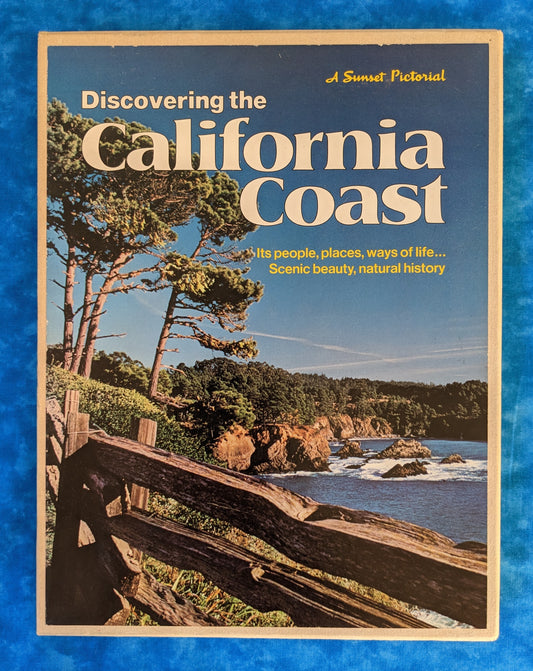 The California Coast (A Sunset Pictorial) vintage book case front cover 