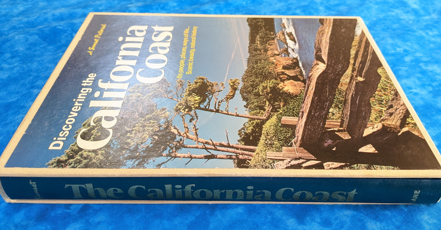 The California Coast (A Sunset Pictorial) vintage book book spine in case