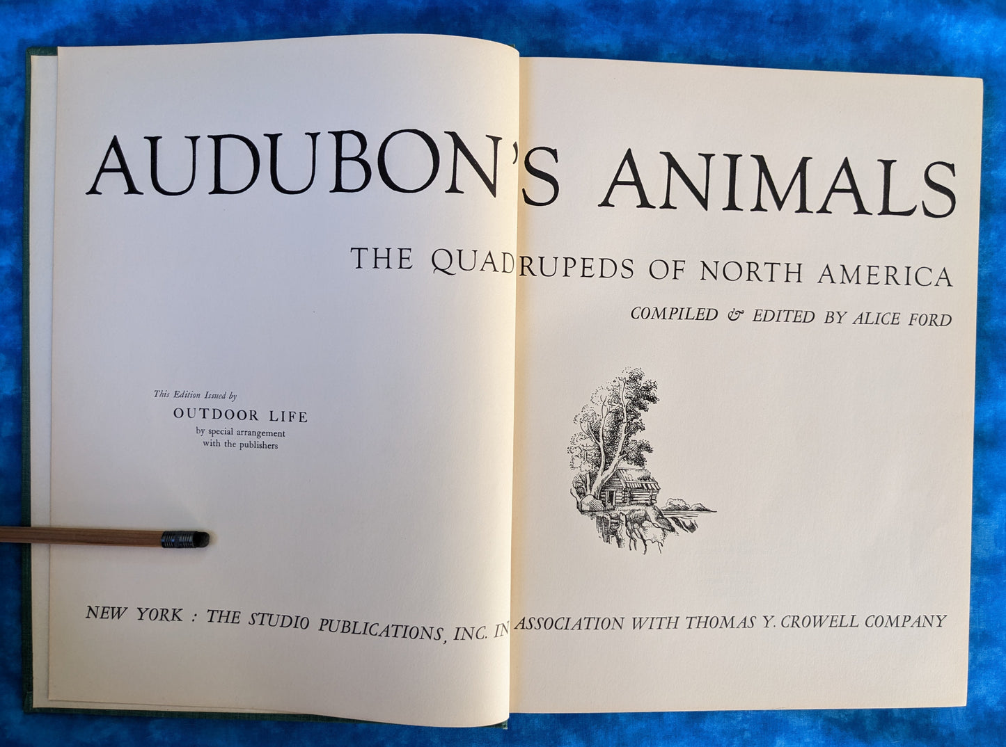Audubon's Animals: The Quadrupeds of North America vintage book title page