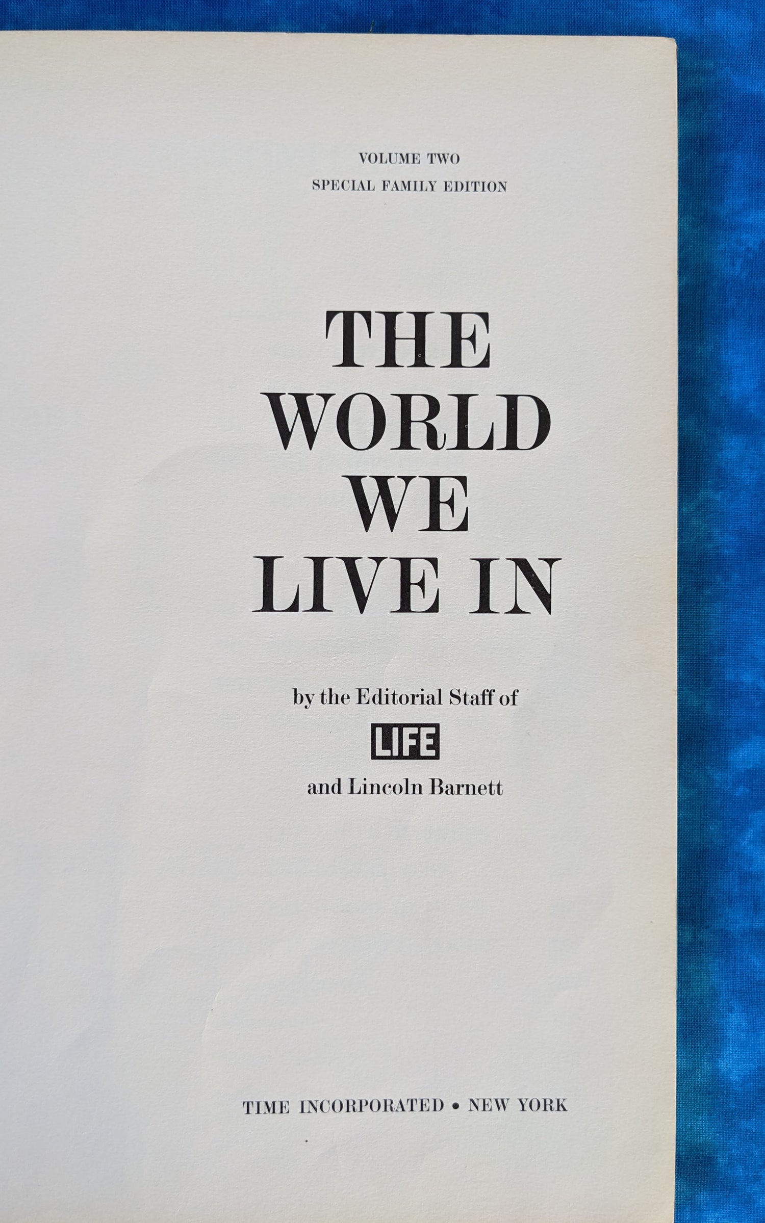 The World We Live In, Part 2: The Development of Life vintage book title page