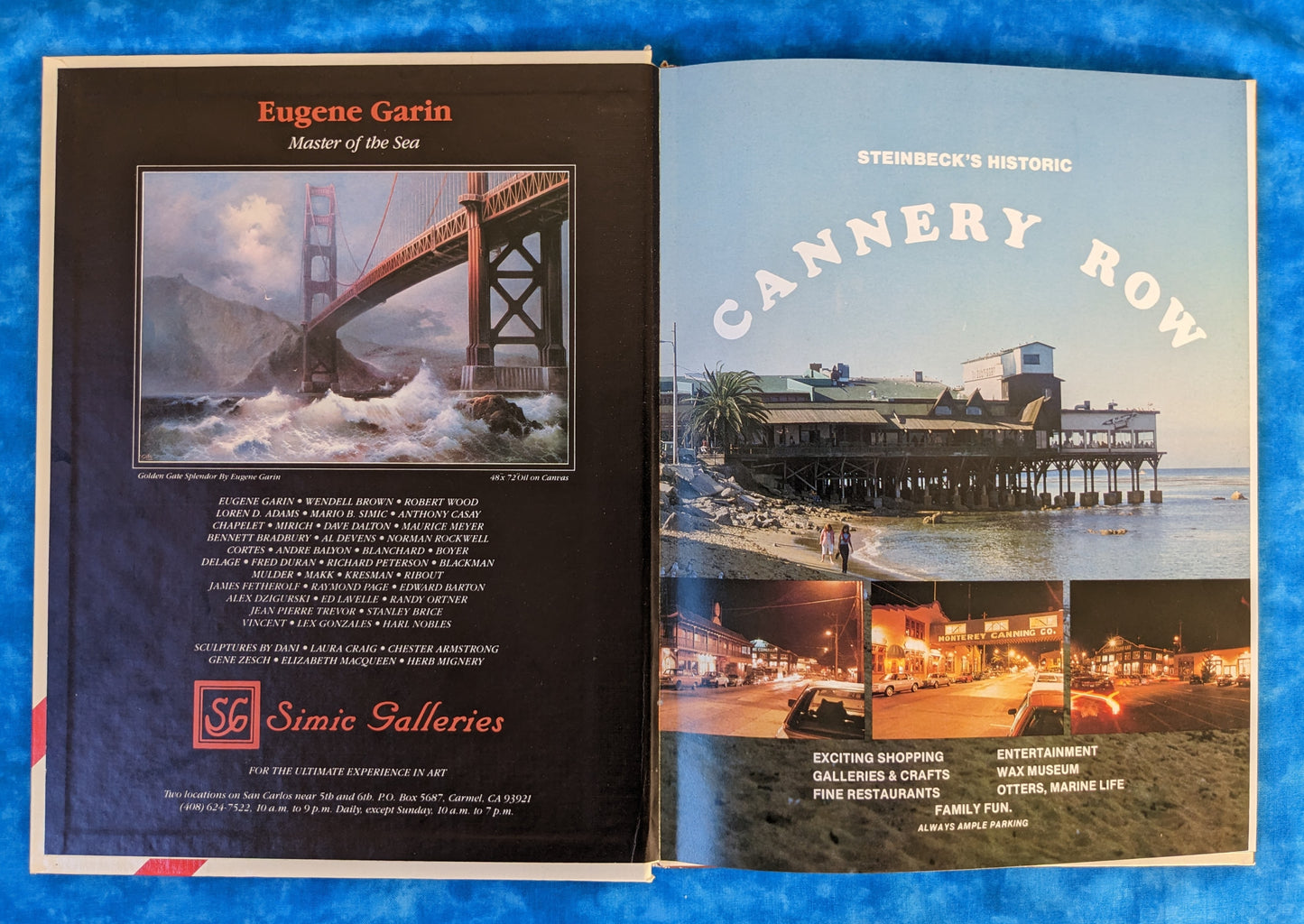 GuestLife (1984): Monterey Peninsula / Santa Cruz Hotel Copy vintage book inside cover