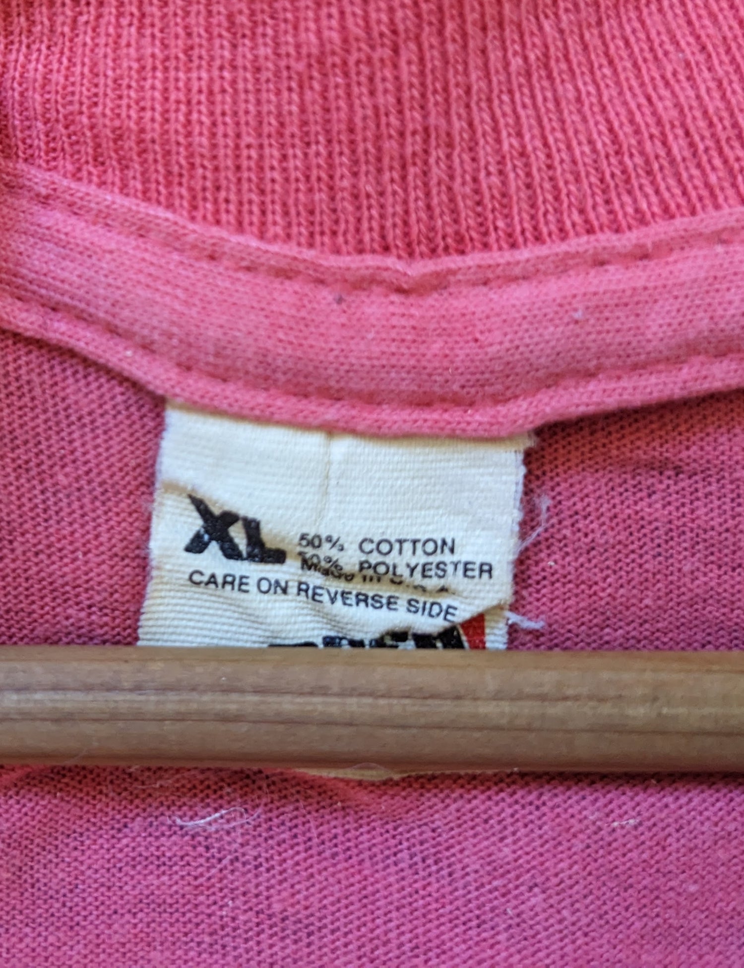 Pink Camp Harmon Santa Cruz California 1990 Shirt tag XLarge