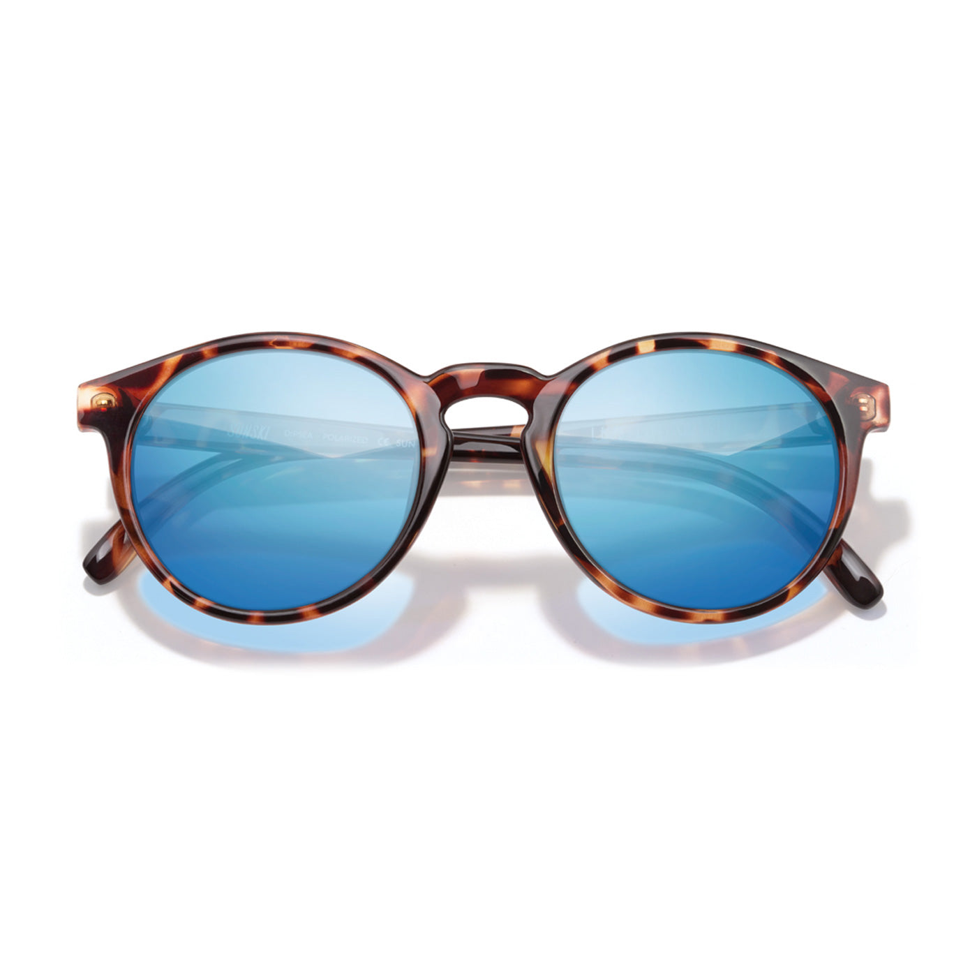 Tortoise Dipsea with blue lenses sunglasses by Sunski