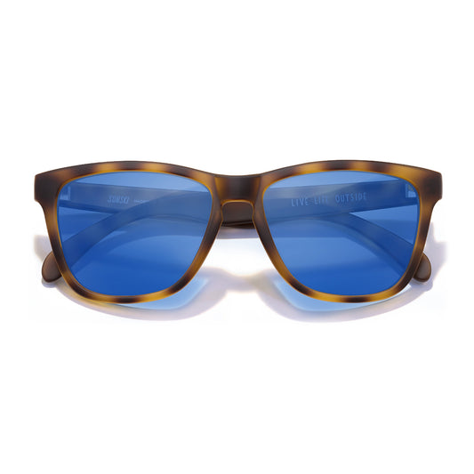 Madrona Tortoise with Blue lenses sunglasses by Sunski