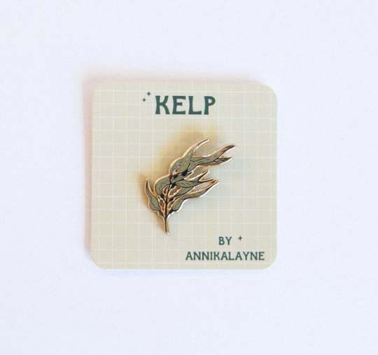 Kelp enamel pin by Annika Layne