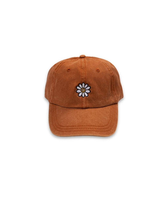 Sunset orange bloom dad hat by Keep Nature Wild