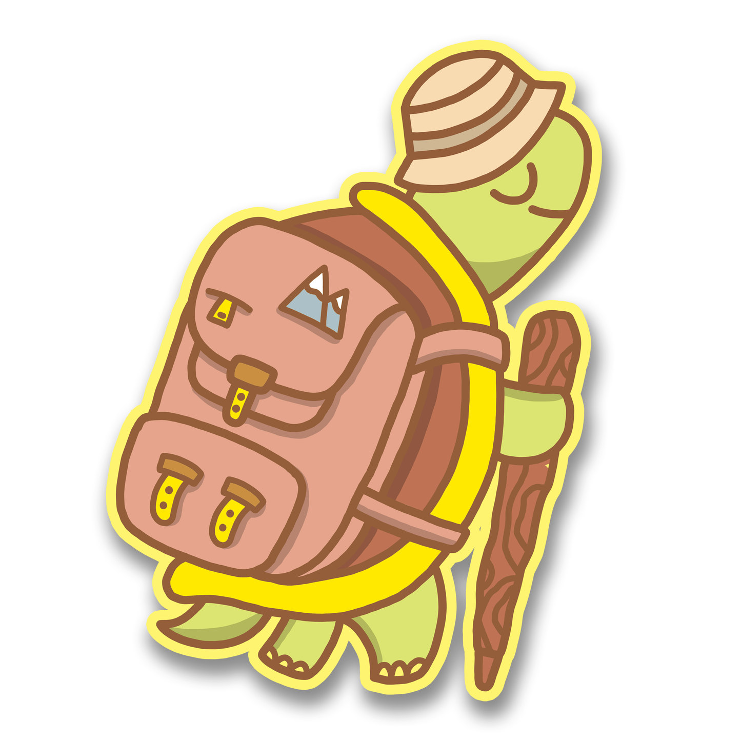Hiking turtles sticker by Turtle's Soup