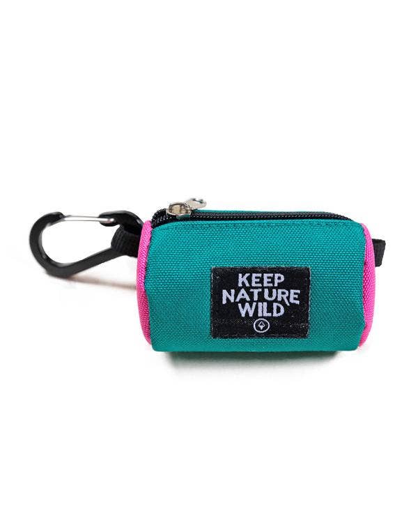 Dog bag dispenser in teal by Keep Nature Wild
