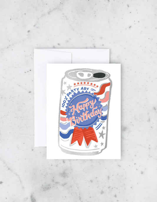 American birthday can card from Idlewild