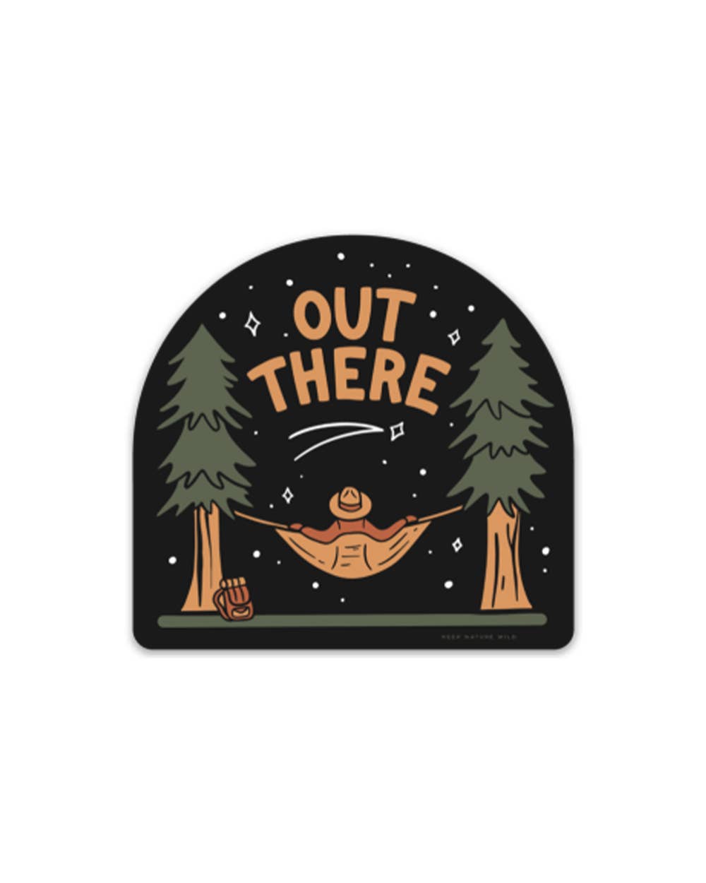 Out There night hammock sticker by Keep Nature Wild