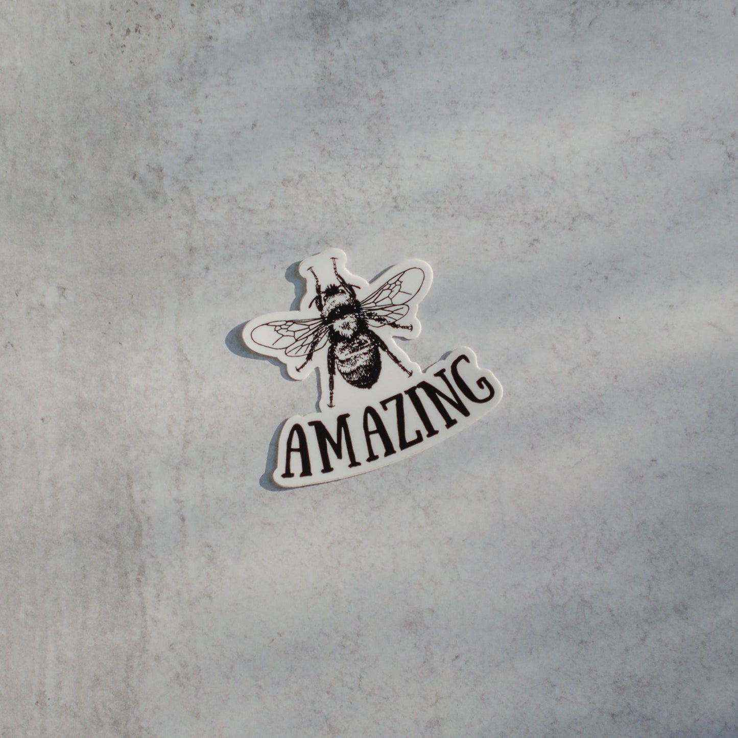 Bee Amazing black and white sticker by Bee Happy Today