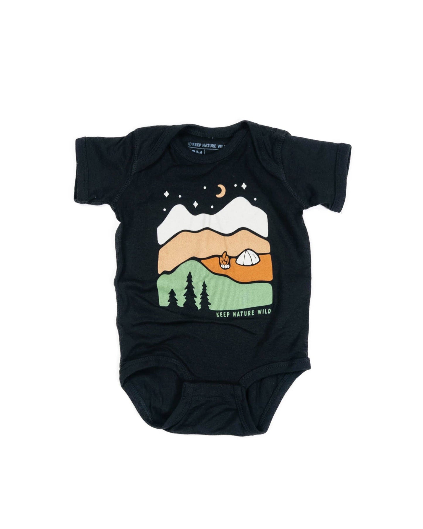 Black Better in the mountains onesie by Keep Nature Wild